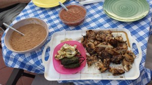pollo asado meal