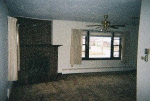 Here is the living room in which every important photo was taken.