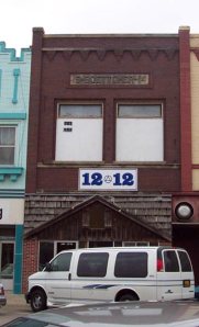 Ski Lounge, Columbus, NE. The blue building to the left was the bakery.