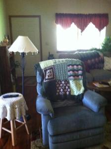 Afghan in Jen's living room.