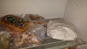 pie in freezer