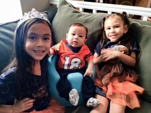 Sometimes a tiara can help get you in the football spirit.