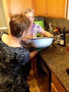 Jen and Bec begin the unveiling....