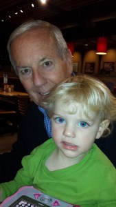 Micah with his Papa.