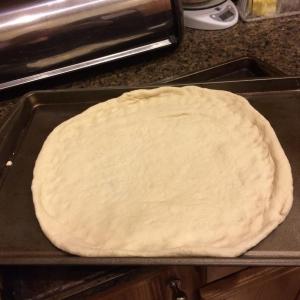 dough rolled out