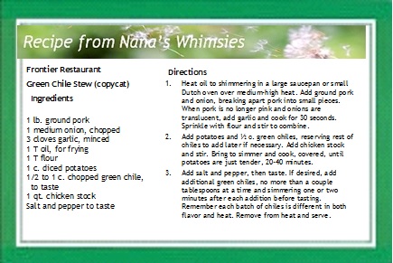 Frontier Green Chile Stew 2