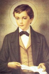 St. Dominic Savio. Look at thos eyes. Sainthood destiny. Of course the halo helped.