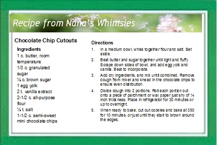 chocolate chip cutouts