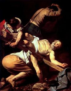 300px-Caravaggio_-_Martirio_di_San_Pietro