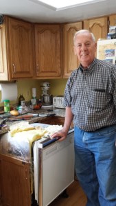 Bill removing dishwasher