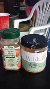 These are the spices he chose from his mom's pantry.