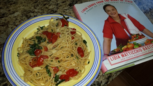 pasta with baked tomatoes
