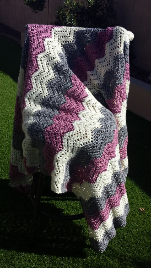 pink and gray ripple