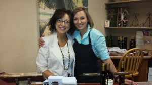 Owner Dena Armstrong and olive oil and the store tour guide know their olive oils and balsamic vinegars!