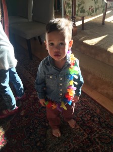 Cole with lei 4.16