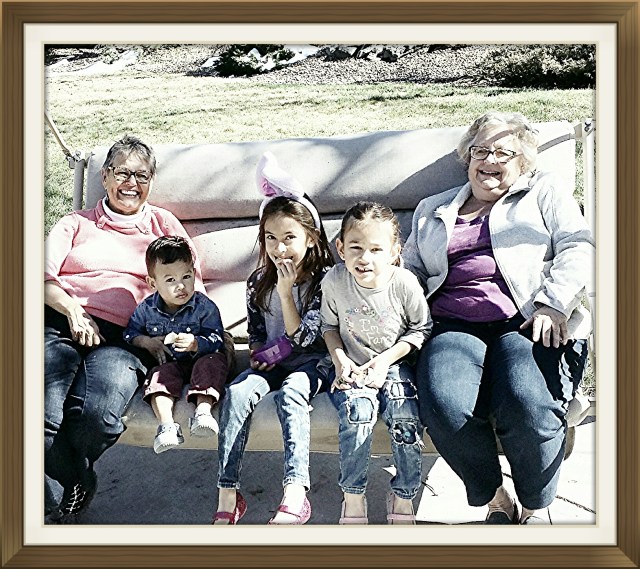 A swing full of girls. Well, and Cole....