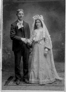 Charles and Anna Micek on their wedding day.