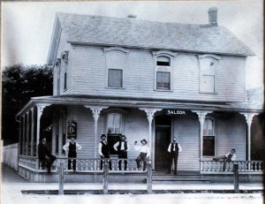 I'm happy to say the men standing in front of Glur's aren't my relatives. At least I don't think so....